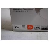 Commercial Electric 2-Pack LED Slim Flush Mounts - Brushed Nickel