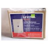 Lot of 10 Leviton Plus Nylon Wallplates Midway 3/8" 1-Gang Unbreakable