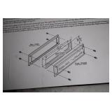 Brass Mail Slot with Installation Guide and Hardware