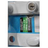 Wright Products White Door Lever with Lock for Storm Doors