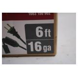 Box of 6 HDX Indoor Extension Cords 6 ft 16 ga