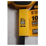 Dewalt 12" Medium Trigger Clamp with 100 lbs Clamping Force
