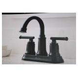 Glacier Bay Two Handle Bathroom Faucet in Matte Black