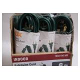 Box of 6 HDX 6ft 16ga Indoor Extension Cords