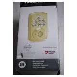 Kwikset Powerbolt 250 Keypad Electronic Lock in Polished Brass Finish