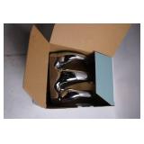 Two Handle Bathroom Faucet Set in Chrome Finish