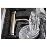 Brushed Nickel Bathroom Faucet with Flexible Hose
