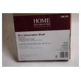 Home Decorators Collection 18-inch Decorative Shelf in Black Finish