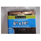 Decor Grates 6" x 14" Wall/Ceiling Register Vent