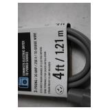 Everbilt 4ft Dryer Cord 3-Prong 30 Amp 250V 10-Gauge Wire