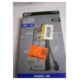 Commercial Electric 12-Outlet Surge Protector with USB, 6 ft Cord