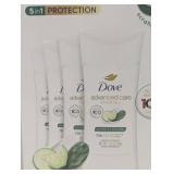 Dove Advanced Care Invisible+ Deodorant, 2.6 oz, 4-pack