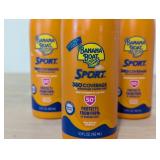 3 Pack - Banana Boat Sport 360 Coverage Advanced Control Mist Sunscreen Sprayer - SPF 50 - 5.5 fl oz x 3