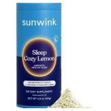 Sunwink Sleep Cozy Lemon Superfood Powder Drink Mix | Unsweetened Organic Superfood for Relaxation - 4.8 oz