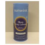 Sunwink Sleep Cozy Lemon Superfood Powder Drink Mix | Unsweetened Organic Superfood for Relaxation - 4.8 oz