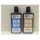 Duke Cannon 2 Pack Hair Wash - Naval Diplomacy & Cedarwood - 2 in 1 Shampoo and Conditioner