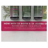 Mielle Rosemary Mint Scalp & Hair Strengthening Oil, 2X Biotin & Jojoba Oil, 3 pk./2 oz.