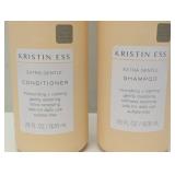 Kristin Ess Signature Shampoo and Conditioner Set with Pumps | Daily Sulfate Free, Color Safe, Hydrating, Moisturizes, Adds Softness & Shine - Pear Fragrance, 28 fl oz each 2-pack