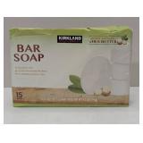 KIRKLAND Signature Bar Soap with Shea Butter, 4.5 Ounce (15 Count)