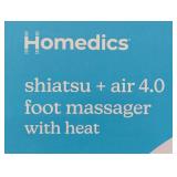 Homedics - Shiatsu + air 3.0 foot massager with heat - White