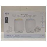 HUME™ Sense 2-Pack Bundle - 2 Humidifiers, 2 Filters, & 10 Scent Pads