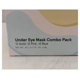 Grace & Stella Under Eye Mask Combo Pack - 12 Gold/12 Pink/12 Blue = 36 Total