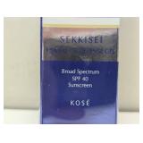 SEKKISEI Herbal UV Defense Gel for Face Broad Spectrum Sunscreen, SPF40, 1 Ounce