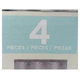 4-piece bath set offers a coordinated solution to upgrade your bathroom decor.