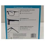 Design Optics by Foster Grant Dax Plastic Rectangle Reading Glasses,3-pack +1.75