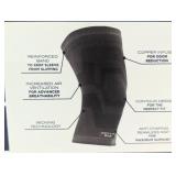 Copperfit Elite Air Knee Compression Support Knee Sleeve for Joint Pain and Arthritis Relief - 2 Pack - Size S/M