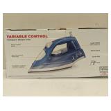 BLACK+DECKER Steam Iron - White: Nonstick Soleplate, Variable Steam, 1200W, Pivoting Cord, 2-Year Warranty, 8ft Cord Length