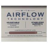 Copper Fit Elite Air Back Support Brace with Airflow Technology, Adjustable Compression Straps, Double Band, One Size Fits Most