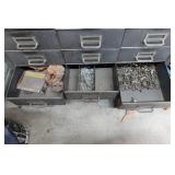 Cabinet of Drawers with Contents - Bulbs, Small Electrical