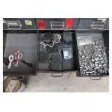 Cabinet of Drawers with Contents - Bulbs, Small Electrical