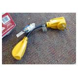 Camco Power Grip RV Adapter 50A Male to 30A Female