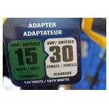 Camco Power Grip RV Adapter 15A Male to 30A Female