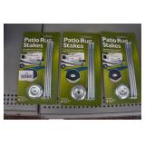*3* Packs of Patio Rug Stakes