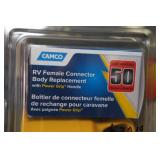 *2* Camco 50 AMP RV Female Connector Body Replacements