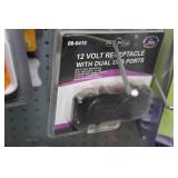 *6* 12 Volt Receptacle with Dual USB Ports