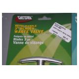 *3* Metal Handle Bladex Waste Valves 3" & 2"