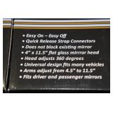 *2* XL Clip On Tow Mirrors