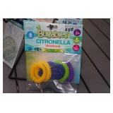 Camping Themed Car Air Freshners and Citronella Wristbands