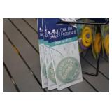 Camping Themed Car Air Freshners and Citronella Wristbands