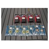 *6* Camping Themed Keychains and 4 Master Lock Magnetic Key Storage