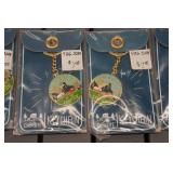 *6* Camping Themed Keychains and 4 Master Lock Magnetic Key Storage