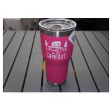Camco Stainless Steel 32oz Tumbler -Pink
