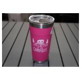 Camco Stainless Steel 20oz Tumbler -Pink