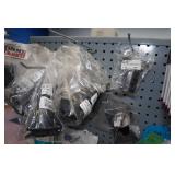 Assorted RV/Trailer Accessories -Plug Guards, Mirror Straps, Wheel Lubricator Discs