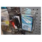 Assorted RV/Trailer Accessories -Plug Guards, Mirror Straps, Wheel Lubricator Discs