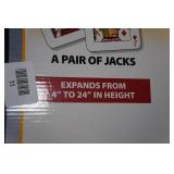 Set of 2 Expandable 4-24"H Scissor Jacks